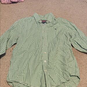 Vineyard Vines Green Plaid Button Down Shirt